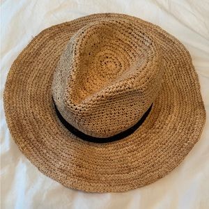 J.Crew Packable Straw Hart NWT